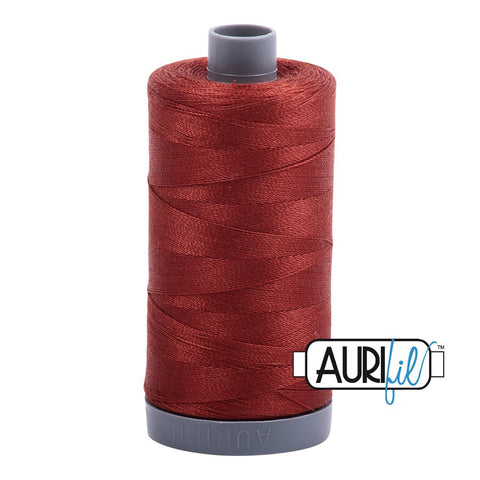 AURIFIL 2355 Rust Orange MAKO 28 Weight Wt 750m 820y Spool Quilt Cotton Quilting Thread
