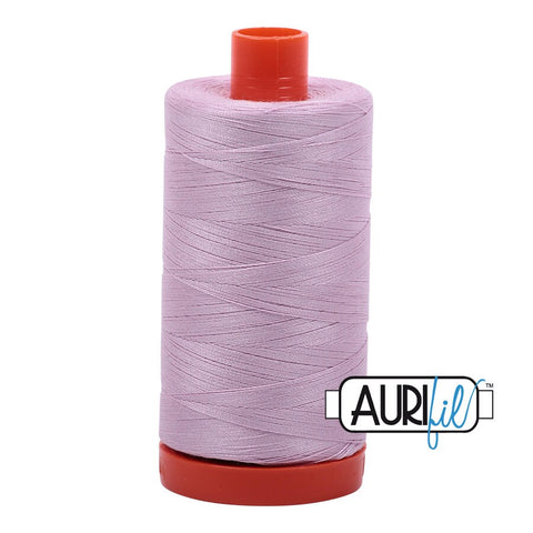 AURIFIL 2510 Light Lilac Purple Lavender MAKO 50 Weight Wt 1300m 1422y Spool Quilt Cotton Quilting Thread