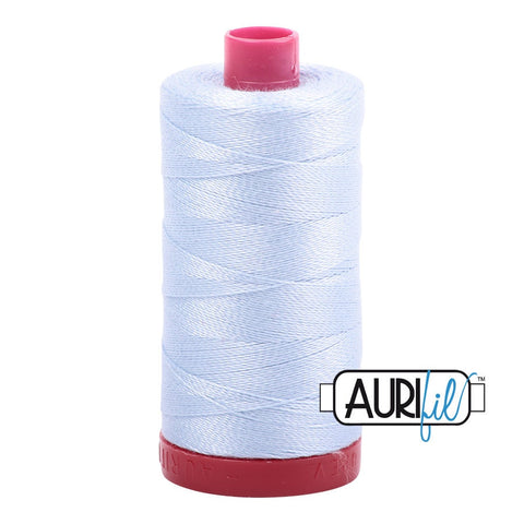 AURIFIL 2710 Light Robins Egg MAKO 12 Weight Wt 350M 356Yd Spool Quilt Cotton Quilting Thread