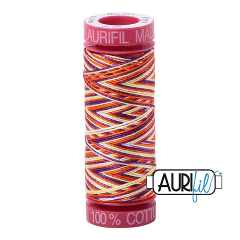 AURIFIL 4648 Desert Dawn Orange Purple Variegated Mako 12 Weight Wt 50M 54 Yards Spool Quilt Cotton Quilting Thread