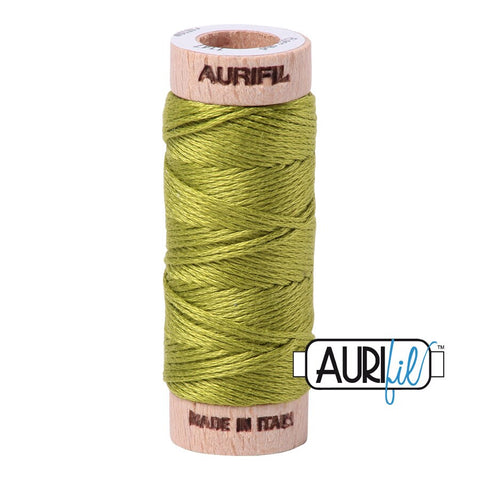 AURIFIL Floss Aurifloss 1147 Light Leaf Green MAKO 6 Strand 18 yards Embroidery Cotton Thread Spool