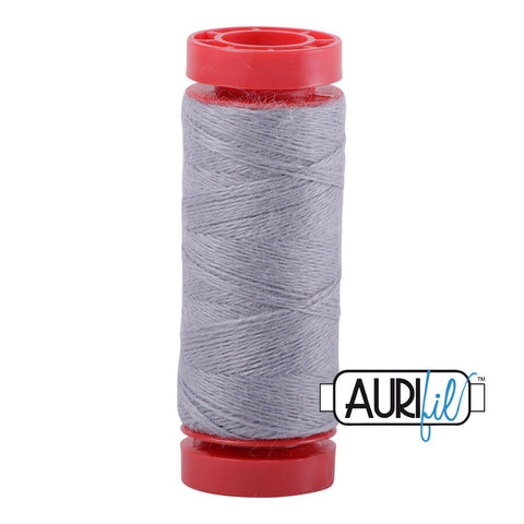 Aurifil LANA WOOL 8608 Light Grey Gray 12 Weight Wt 50 Meters 54 Yards Spool Quilt Wool Quilting Thread