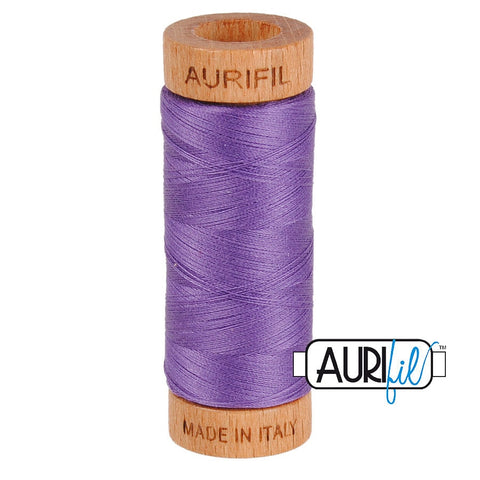 AURIFIL 1243 Dusty Lavender Purple MAKO 80 Weight Wt 274 meters 300 yards Spool Quilt Hand Applique Cotton Quilting Thread