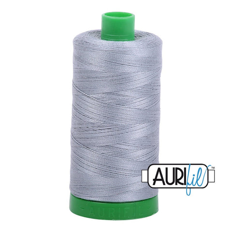 AURIFIL 2610 Light Blue Grey Gray MAKO 40 Weight Wt 1000m 1094y Spool Quilt Cotton Quilting Thread