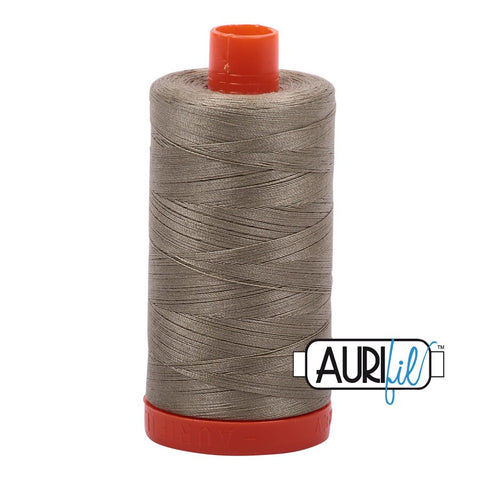 AURIFIL 2900 Light Khaki Green MAKO 50 Weight Wt 1300m 1422y Spool Taupe Army Green Quilt Cotton Quilting Thread