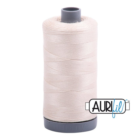 AURIFIL 2000 Sand Beige MAKO 28 Weight Wt 750m 820y Spool Quilt Cotton Quilting Thread