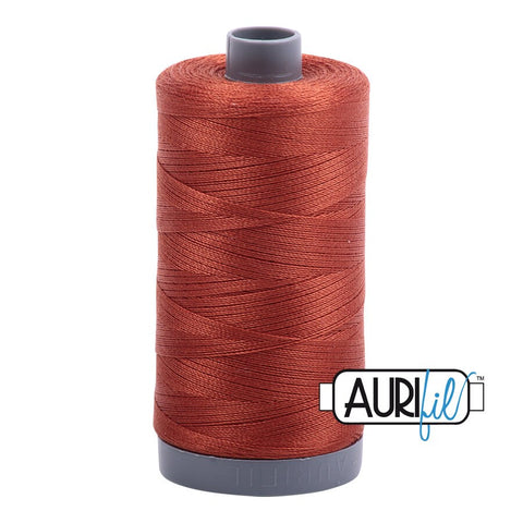 AURIFIL 2350 Copper MAKO 28 Weight Wt 750m 820y Spool Quilt Cotton Quilting Thread