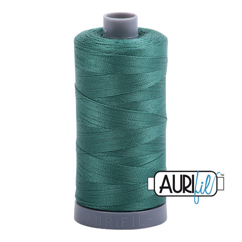 AURIFIL 4129 Turf Green MAKO 28 Weight Wt 750m 820y Spool Quilt Cotton Quilting Thread