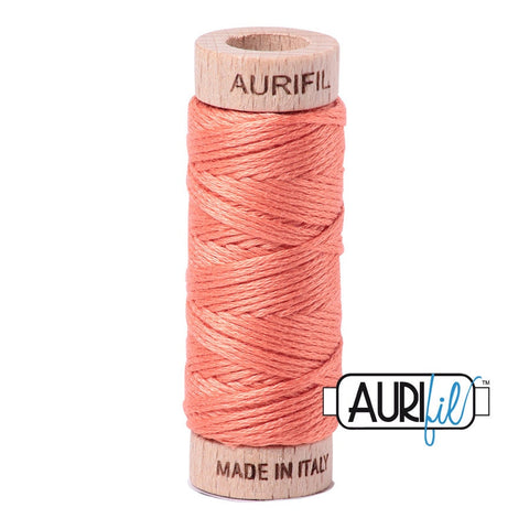 AURIFIL Floss Aurifloss 2220 Light Salmon Orange MAKO 6 Strand 18 yards Embroidery Cotton Thread Spool