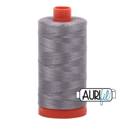 AURIFIL 2625 Arctic Ice MAKO 50 Weight Wt 1300m 1422y Spool Dark Grey Gray Charcoal Quilt Cotton Quilting Thread