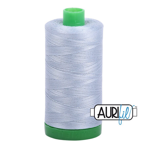 AURIFIL 2612 Arctic Sky Grey Gray MAKO 40 Weight Wt 1000m 1094y Spool Quilt Cotton Quilting Thread