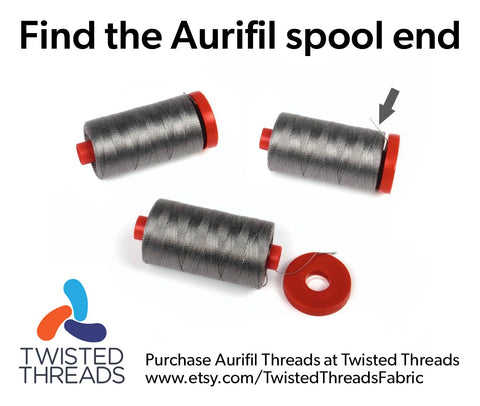 AURIFIL Variegated 4670 Silver Fox MAKO 50 Weight Wt 1300m 1422y Gray Grey White Spool Quilt Cotton Quilting Thread