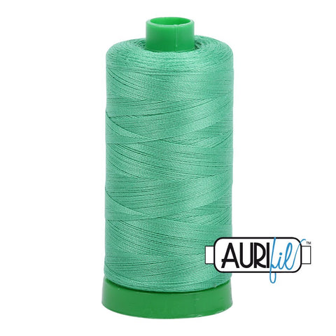 AURIFIL 2860 Light Emerald Green MAKO 40 Weight Wt 1000m 1094y Spool Quilt Cotton Quilting Thread