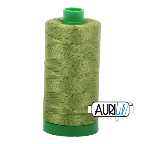 AURIFIL 2888 Fern Green MAKO 40 Weight Wt 1000m 1094y Spool Quilt Cotton Quilting Thread