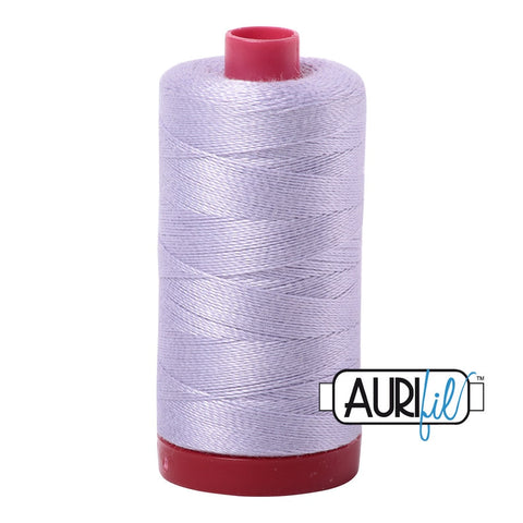AURIFIL 2560 Iris Light Purple MAKO 12 Weight Wt 350M 356Yd Spool Quilt Cotton Quilting Thread
