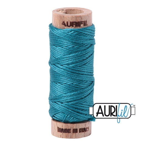AURIFIL Floss Aurifloss 4182 Dark Turquoise Blue MAKO 6 Strand 18 yards Embroidery Cotton Thread Spool