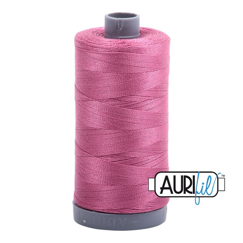 AURIFIL 2452 Dusty Rose Pink MAKO 28 Weight Wt 750m 820y Spool Quilt Cotton Quilting Thread