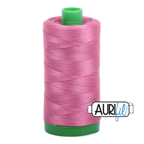 AURIFIL 2452 Dusty Rose Pink MAKO 40 Weight Wt 1000m 1094y Spool Quilt Cotton Quilting Thread