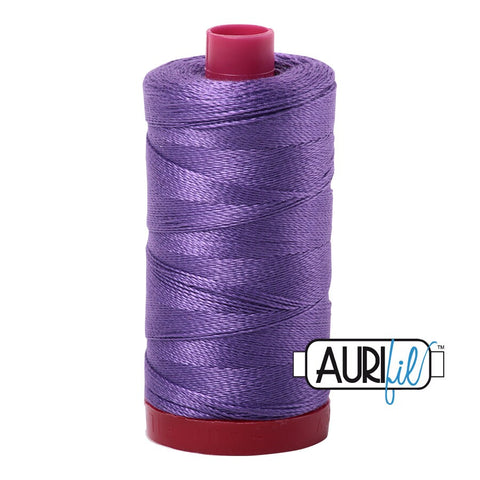 AURIFIL 1243 Dusty Lavender Purple MAKO 12 Weight Wt 350M 356Yd Spool Quilt Cotton Quilting Thread