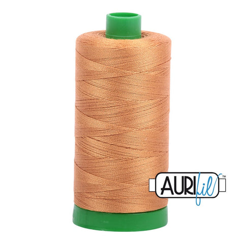 AURIFIL 2930 Golden Toast Brown MAKO 40 Weight Wt 1000m 1094y Spool Quilt Cotton Quilting Thread
