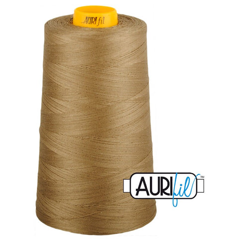 AURIFIL FORTY3 Cone 2370 Sandstone Tan Egyptian Mako Cotton 40 40/3 Weight Wt Triple Ply 3000 Meters 3280 Yards Quilt Cotton Quilting Thread