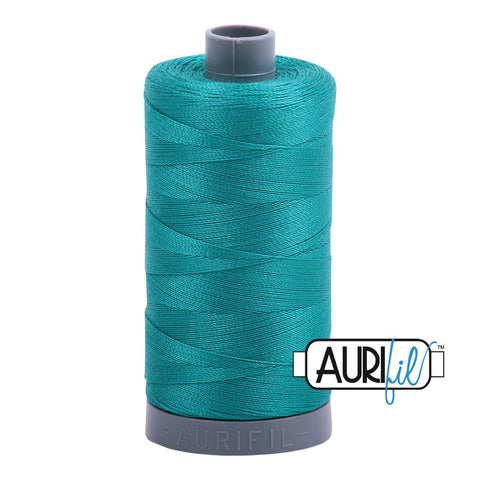 AURIFIL 4093 Jade Teal MAKO Mako 28 Weight Wt 750m 820y Spool Quilt Cotton Quilting Thread
