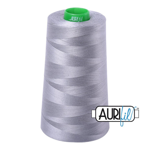 AURIFIL Cone 2605 Steel Grey Gray Egyptian Mako Cotton 40 Weight Wt 4700 Meters 5140 Yards Quilt Cotton Quilting Thread
