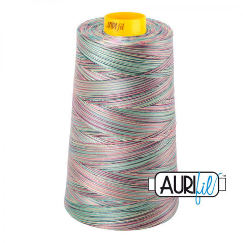 AURIFIL FORTY3 Cone 3817 Marrakesh Rainbow Variegated Mako Cotton 40/3 Weight Triple Ply 3000 M 3280 Yds Thread