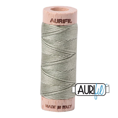 AURIFIL Floss Aurifloss 2902 Light Laurel Green MAKO 6 Strand 18 yards Embroidery Cotton Thread Spool