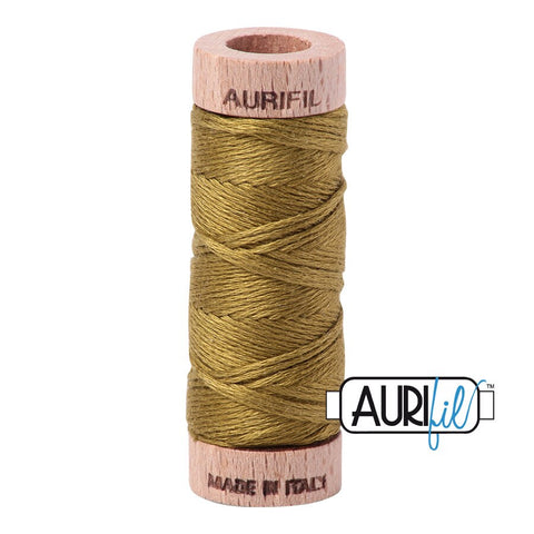 AURIFIL Floss Aurifloss 2910 Medium Olive Green MAKO 6 Strand 18 yards Embroidery Cotton Thread Spool