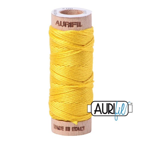 AURIFIL Floss Aurifloss 2120 Canary Yellow MAKO 6 Strand 18 yards Embroidery Cotton Thread Spool