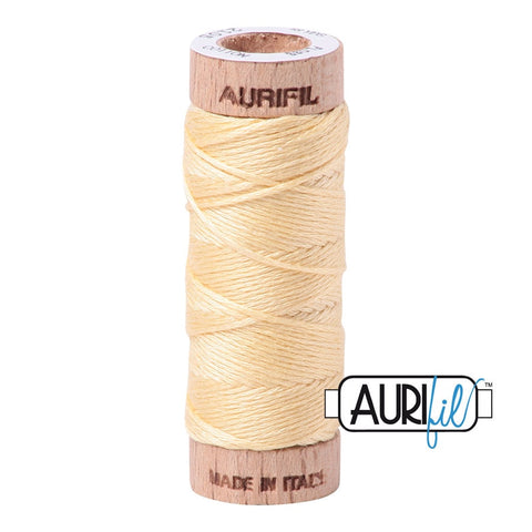 AURIFIL Floss Aurifloss 2105 Champagne Yellow MAKO 6 Strand 18 yards Embroidery Cotton Thread Spool