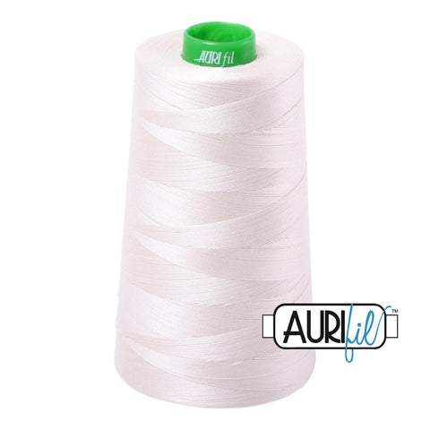 AURIFIL Cone 2311 Muslin Light Cream Egyptian Mako Cotton 40 Weight Wt 4700 Meters 5140 Yards Quilt Cotton Quilting Thread