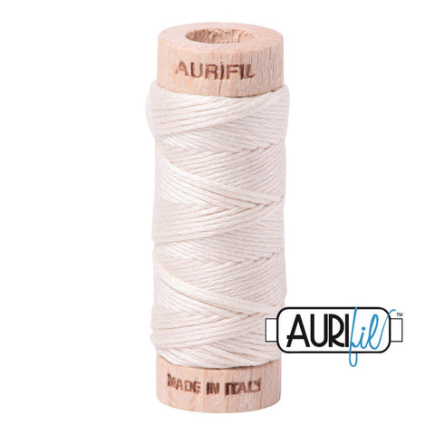 AURIFIL Floss Aurifloss 2000 Light Sand Beige Cream MAKO 6 Strand 18 yards Embroidery Cotton Thread Spool