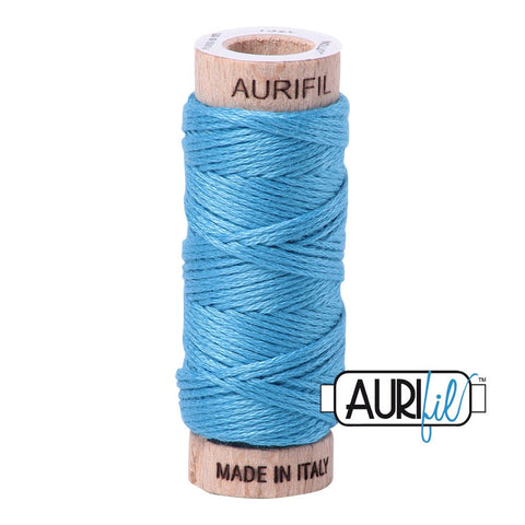 AURIFIL Floss Aurifloss 1320 Bright Teal Blue MAKO 6 Strand 18 yards Embroidery Cotton Thread Spool