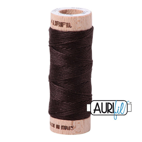 AURIFIL Floss Aurifloss 1130 Very Dark Bark Brown MAKO 6 Strand 18 yards Embroidery Cotton Thread Spool