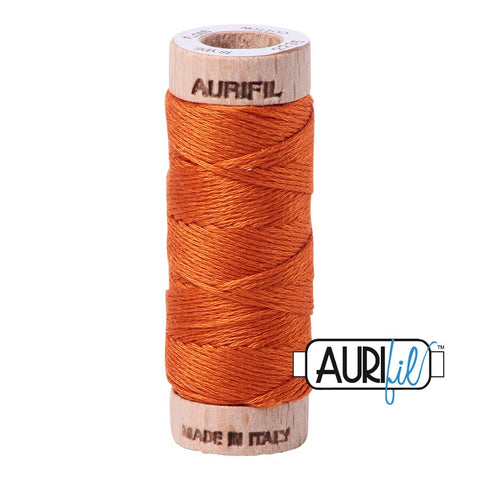 AURIFIL Floss Aurifloss 2235 Orange Red Rust MAKO 6 Strand 18 yards Embroidery Cotton Thread Spool