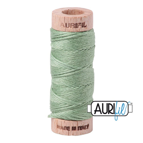 AURIFIL Floss Aurifloss 2840 Loden Green Sage MAKO 6 Strand 18 yards Embroidery Cotton Thread Spool