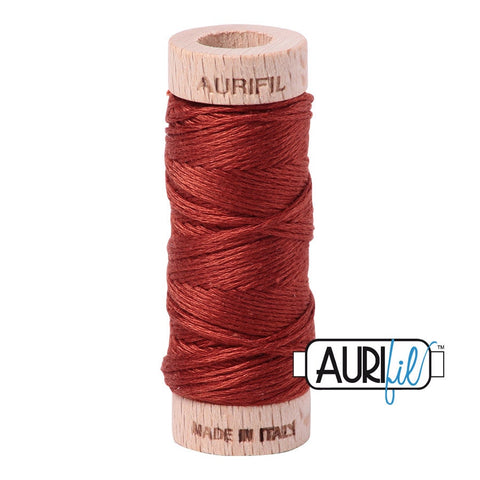 AURIFIL Floss Aurifloss 2385 Terracotta Brown Rust MAKO 6 Strand 18 yards Embroidery Cotton Thread Spool