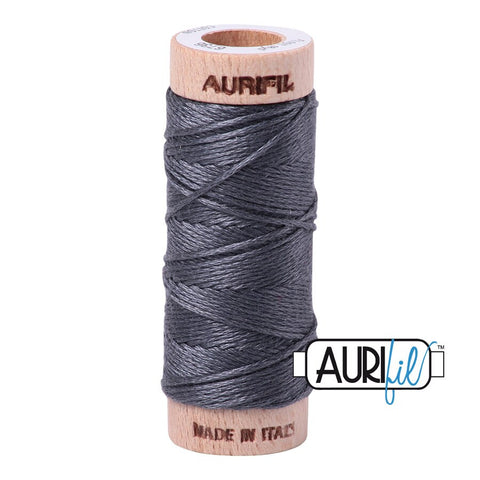 AURIFIL Floss Aurifloss 6736 Jedi Dark Gray Grey Charcoal MAKO 6 Strand 18 yards Embroidery Cotton Thread Spool