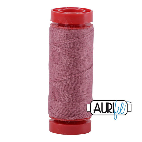 Aurifil CHERRY BLOSSOM Pink Mauve Color Builder 12 Weight Wt LANA Wool Acrylic 50m 54y Wool Applique Thread Set of 3 Spools 8006 8425 8430