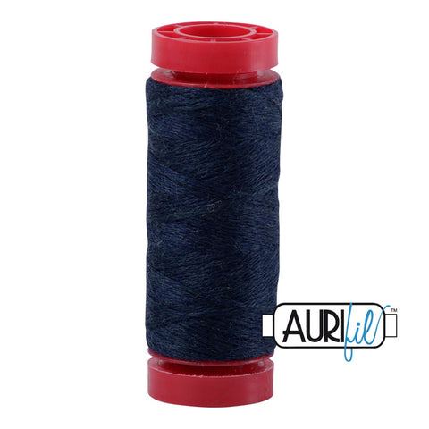 Aurifil BLUEBERRY Blue Color Builder 12 Weight Wt LANA Wool Acrylic 50m 54y Wool Applique Thread Set of 3 Spools 8009 8780 8092