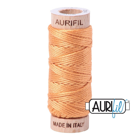 AURIFIL Floss Aurifloss 2214 Golden Honey MAKO 6 Strand 18 yards Embroidery Cotton Thread Spool