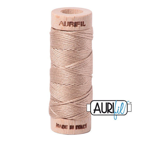 AURIFIL Floss Aurifloss 2314 Beige Tan Neutral MAKO 6 Strand 18 yards Embroidery Cotton Thread Spool