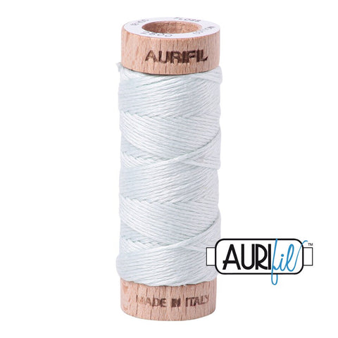 AURIFIL Floss Aurifloss 2800 Mint Ice Blue Gray MAKO 6 Strand 18 yards Embroidery Cotton Thread Spool