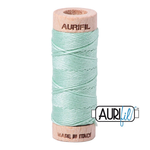 AURIFIL Floss Aurifloss 2830 Mint Light Green MAKO 6 Strand 18 yards Embroidery Cotton Thread Spool