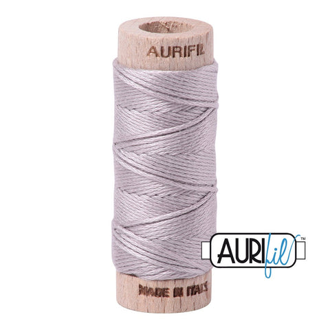 AURIFIL Floss Aurifloss 6727 Xanadu Gray Grey Silver MAKO 6 Strand 18 yards Embroidery Cotton Thread Spool