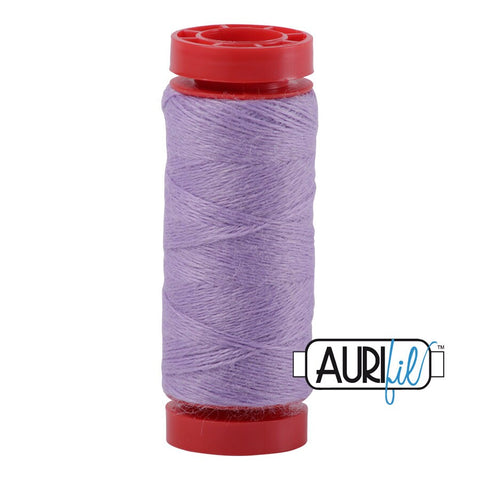 Aurifil LANA WOOL 8510 Pale Violet Purple 12 Weight Wt 50 Meters 54 Yards Spool Quilt Wool Quilting Thread