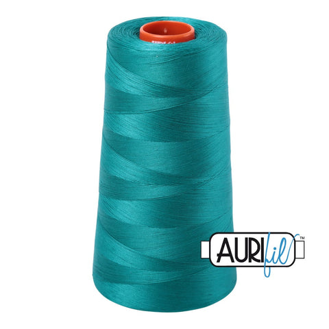 AURIFIL Cone 4093 Jade Teal Green Egyptian Mako Cotton 50 Weight Wt 5900 Meters 6452 Yards Quilt Cotton Quilting Thread