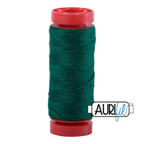 Aurifil LANA WOOL 8890 Pine Green 12 Weight Wt 50 Meters 54 Yards Spool Quilt Wool Quilting Thread